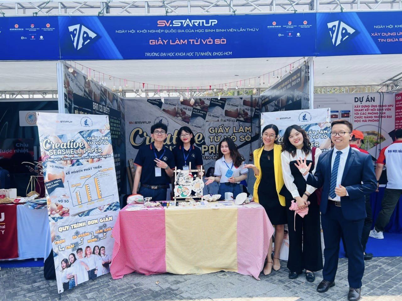 336568164_594362359281177_4071913191353517808_n Dự án "Giấy làm từ vỏ sò": Hướng đến sự an toàn và thân thiện với môi trường
